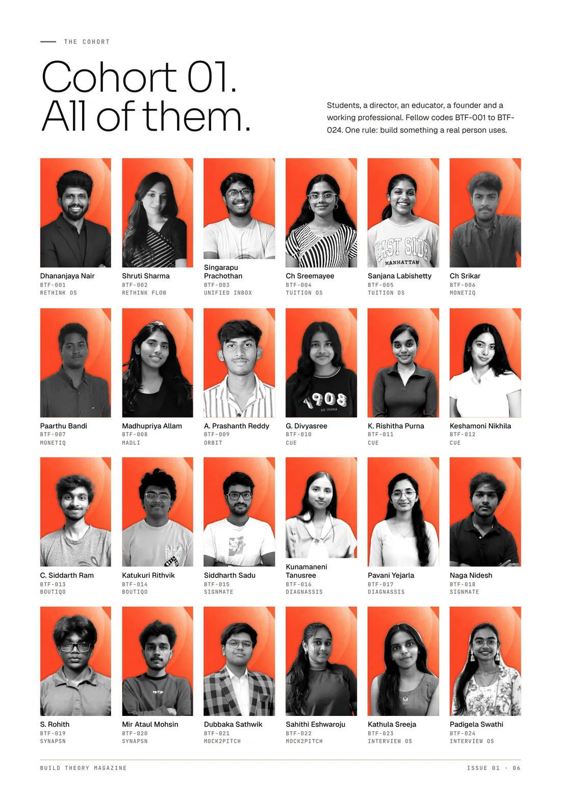 Page 6: The cohort