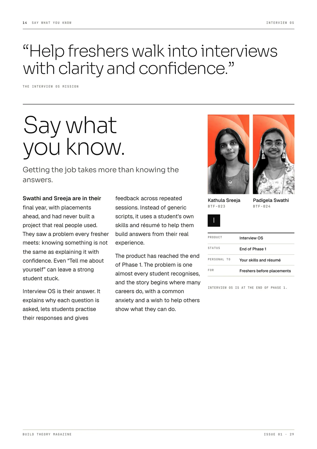 Page 29: Interview OS